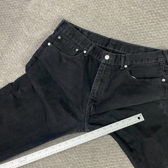 Levi's 505 Regular Leg Fit Straight Jeans Men's 38 x 30 Fit 36.5 x 29 Black 0260 - Picture 13 of 14